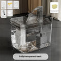 Automatic cat water fountain with transparent plastic body and circulating water system
