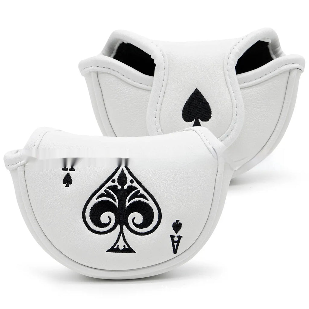 A single PU golf putter sleeve cover, shown in one of three available colours, designed to protect a club head.