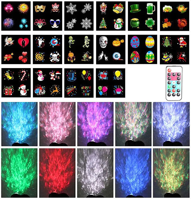 Outdoor waterproof double tube LED light displaying an animated watermark effect for gardens and events.