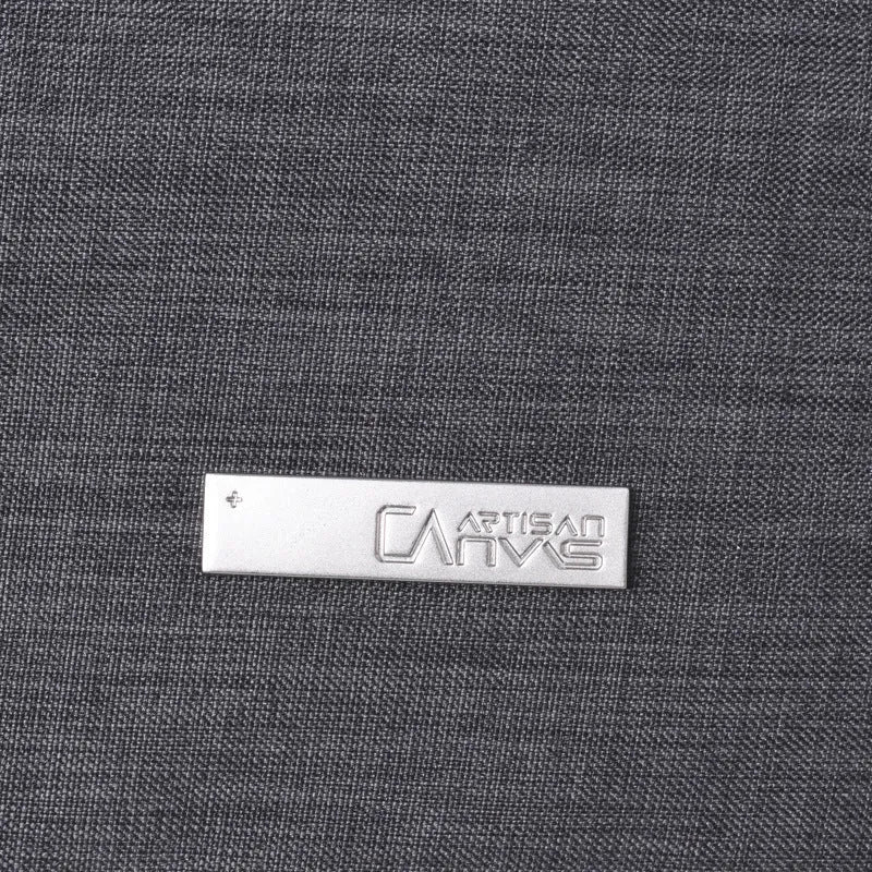 Slim water-repellent polyester laptop sleeve in light grey or dark grey, fits 13, 14 and 15 inch laptops