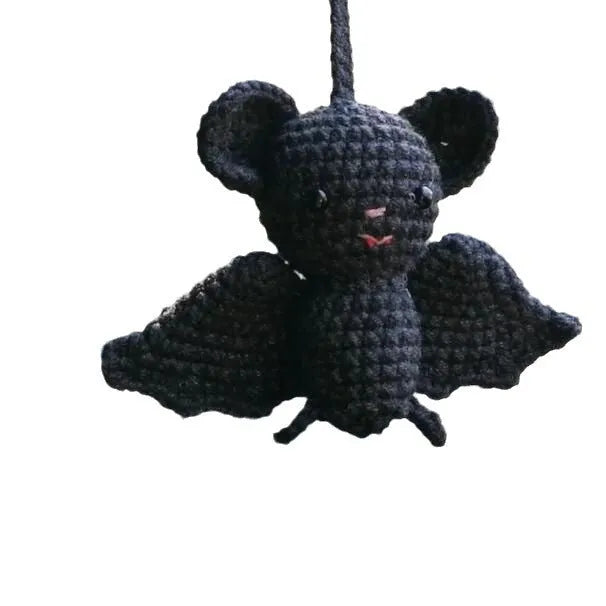 Plush hand-woven automobile hanging ornament with cartoon design for car interior decoration