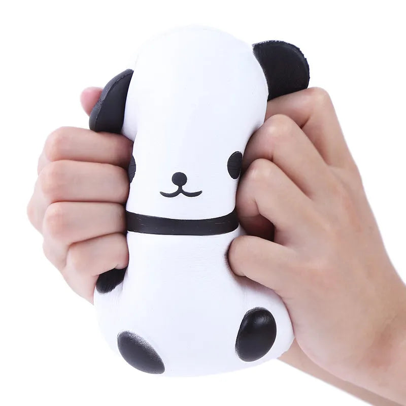 Panda decompression toy made of PU material with pinch music feature