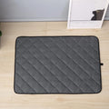 Non-slip cloth pet mat in gray with waterproof and breathable cooling design available in five sizes