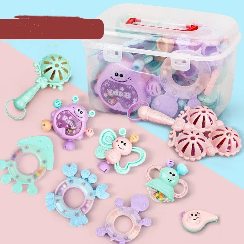 Baby Early Education Comfort Toy Plastic Sensory Development Toy for Infants 0-3 Years Vision Grasping Hand-Eye Coordination Interest Cultivation 6 Styles 480g-680g