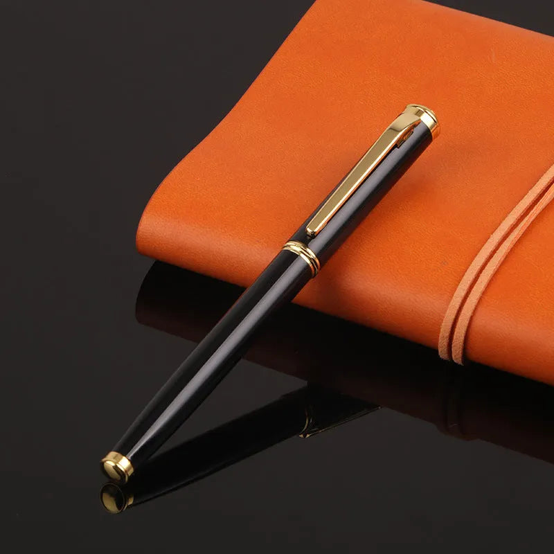 Black and red metal business pen with a 0.5mm nib for office and gift use.