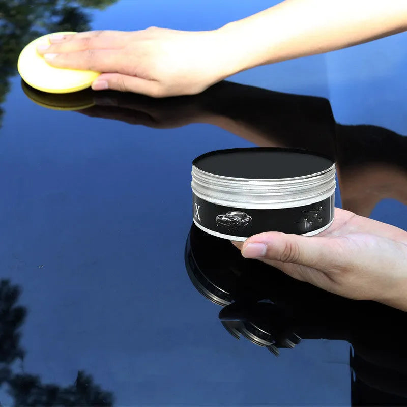 Solid carnauba car wax in plating crystal wax format for car paint beauty and maintenance