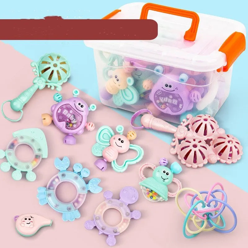 Baby Early Education Comfort Toy Plastic Sensory Development Toy for Infants 0-3 Years Vision Grasping Hand-Eye Coordination Interest Cultivation 6 Styles 480g-680g