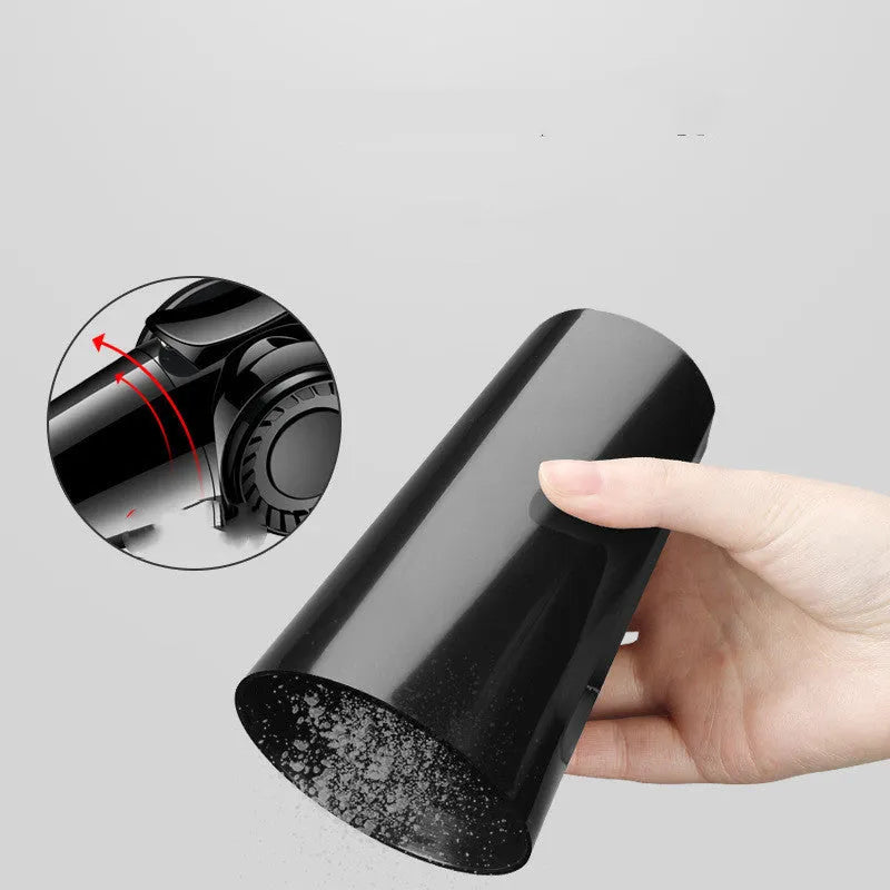 Portable handheld wet and dry vacuum cleaner in black, red, or grey, 560g, 35x9x9cm, with 4.5m cord and USB charging.