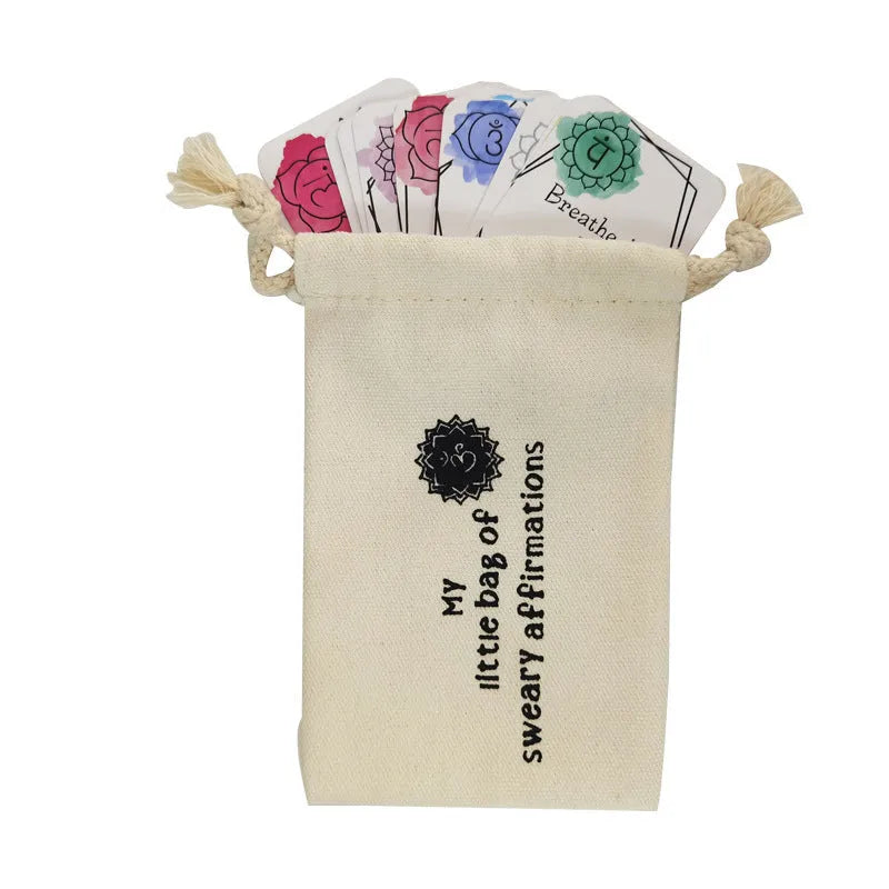 16 affirmation cards with adorable healing design in greeting card bag
