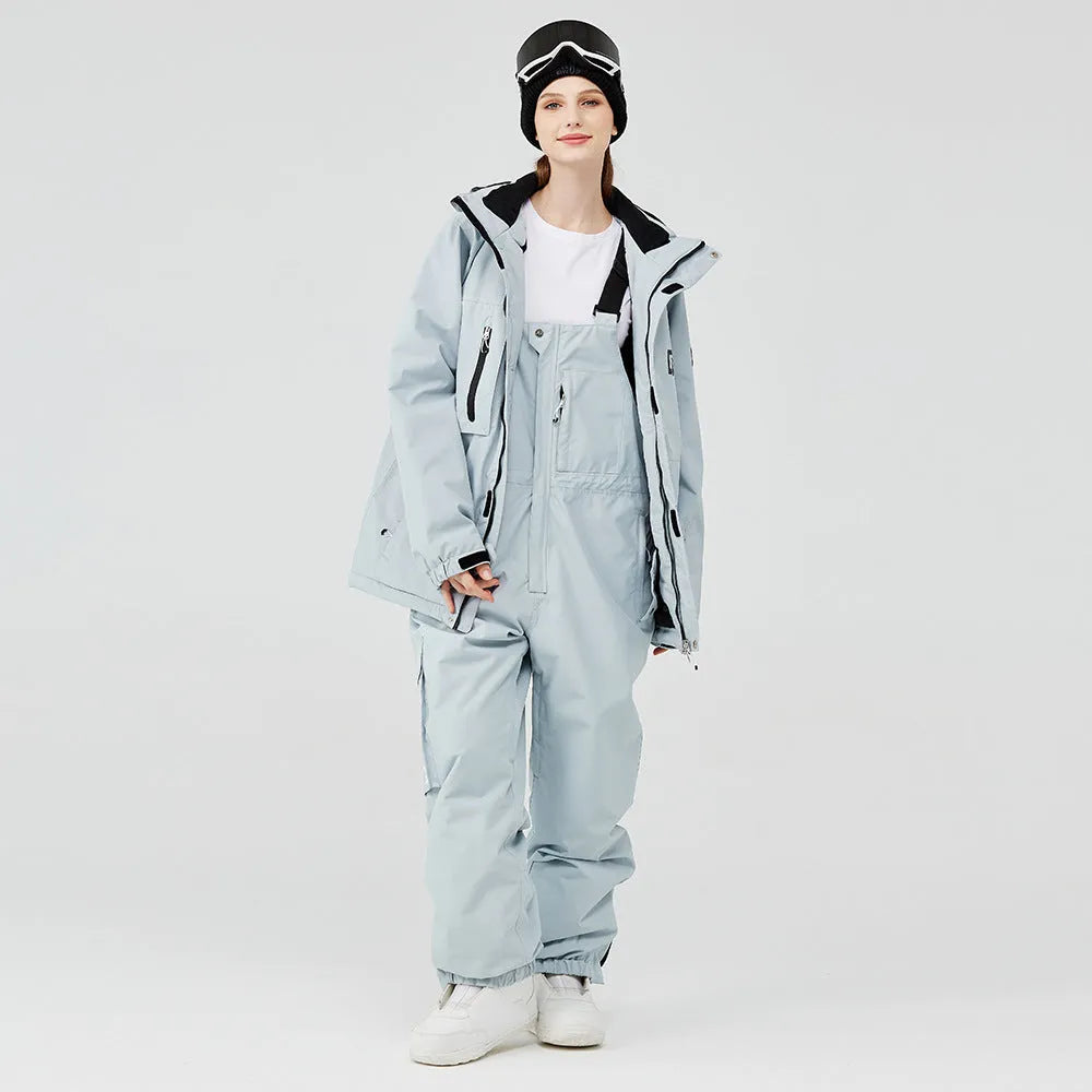 Unisex waterproof winter ski suit in multiple colour combinations for snow sports