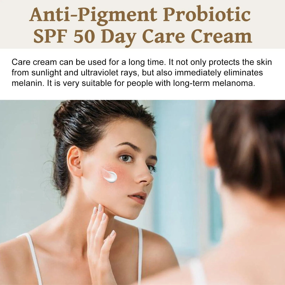 50g tube of probiotics protective cream with brightening formula containing centella extract and vitamin C