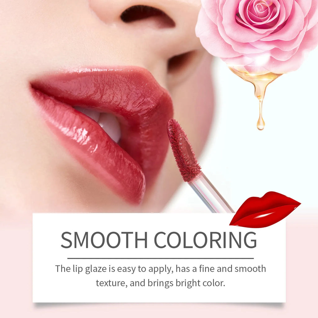 Double-headed lip liner and lip lacquer pen in black coffee, fragrant, and oat almond colours