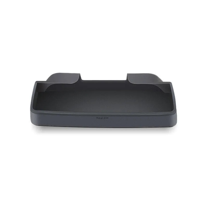 Black silicone Tesla Model 3 and Model Y central armrest glasses case for interior organisation