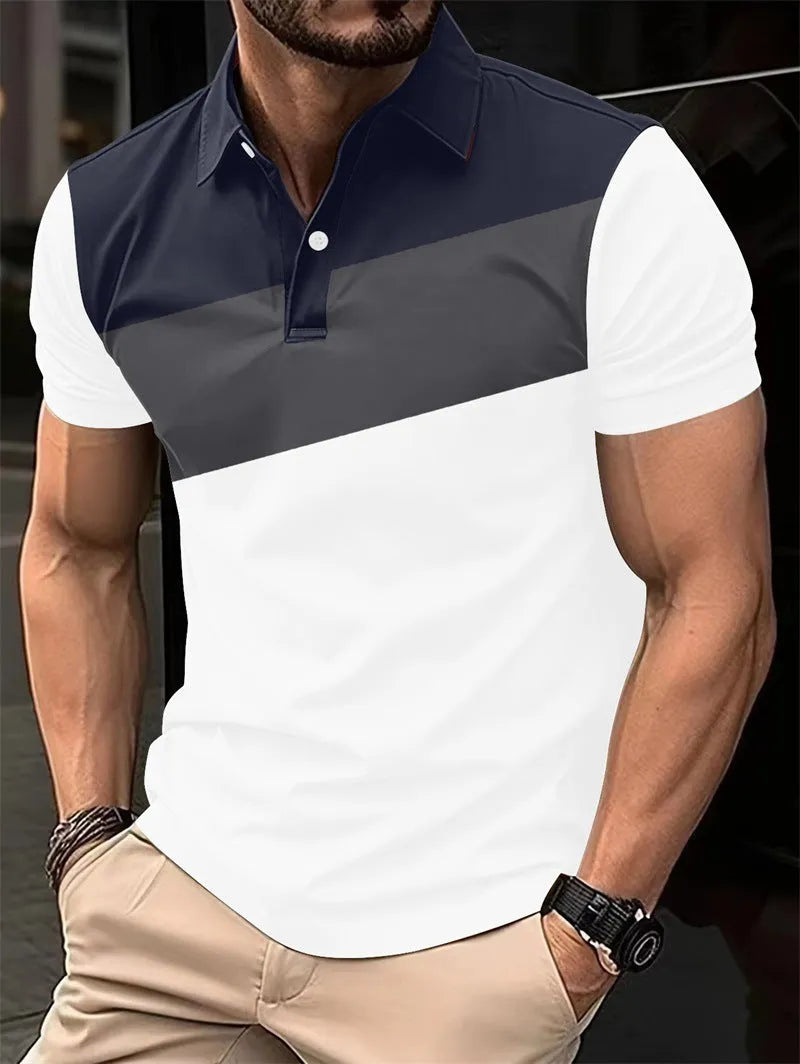 Men's loose fit 3D digital print T-shirt in pearl cotton polyester fabric, colour LMPL047