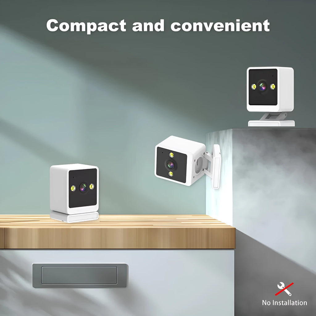 Wireless wifi surveillance camera with night vision and 720p resolution for indoor outdoor use