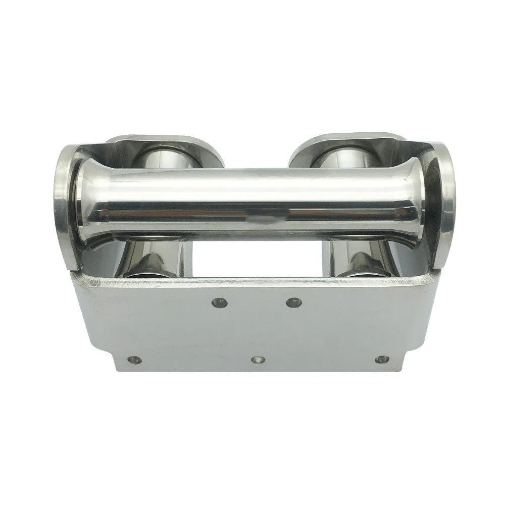 316 stainless steel mirror polished solid roller guide anchor wheel seat, 100 x 150mm, for yacht marine hardware
