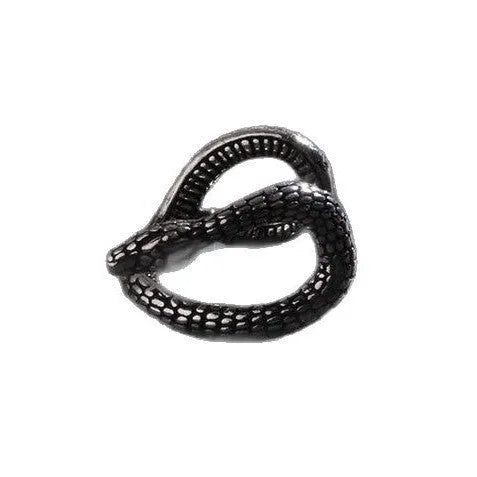 Retro snake ear clip in U-shaped alloy with electroplated finish, unisex no-piercing ear cuff