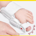 TPR thumb valgus brace toe overlap corrector in average size for adults and children, grey or white style