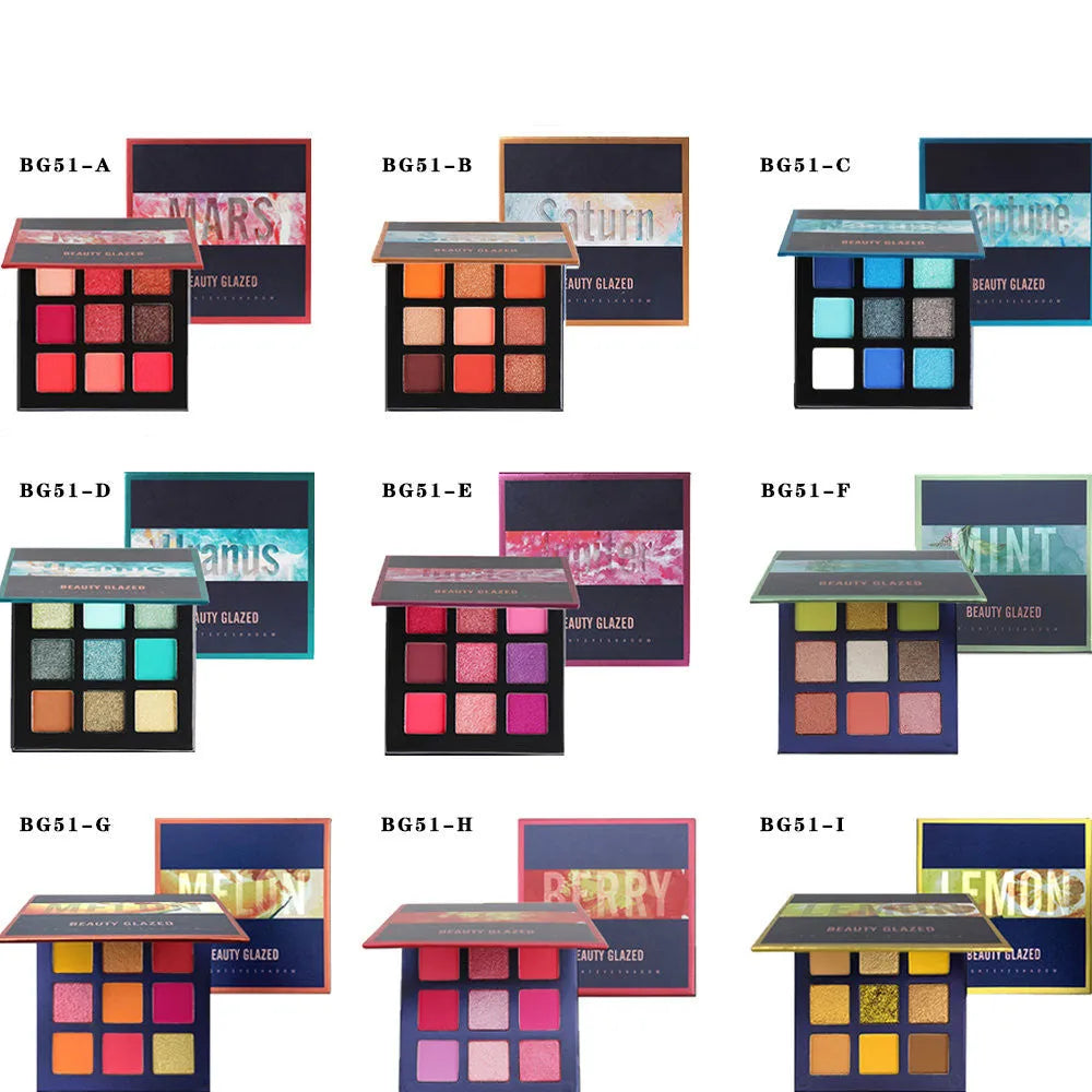 Beauty Glazed Eyeshadow Palette with eight or more colours in multiple style options