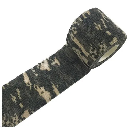 Camouflage self-adhesive elastic bandage 5cm non-woven wrap for first aid support