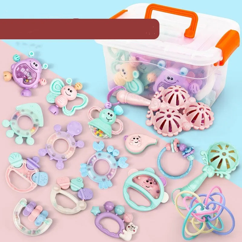 Baby Early Education Comfort Toy Plastic Sensory Development Toy for Infants 0-3 Years Vision Grasping Hand-Eye Coordination Interest Cultivation 6 Styles 480g-680g