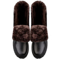 Men's black high top Martin boots with side zip, first layer cowhide upper, rubber sole, round toe, flat heel, sizes 35-52