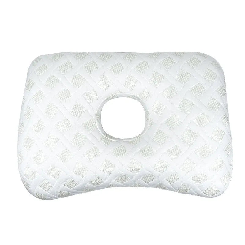 Single hole ear pillow for beauty salon treatments in grey colour