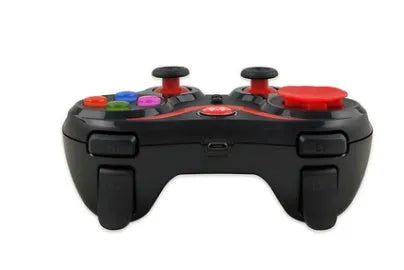 S5 Plus red mobile game console controller with phone bracket, USB interface, ABS build, 17x12.3x6.3cm