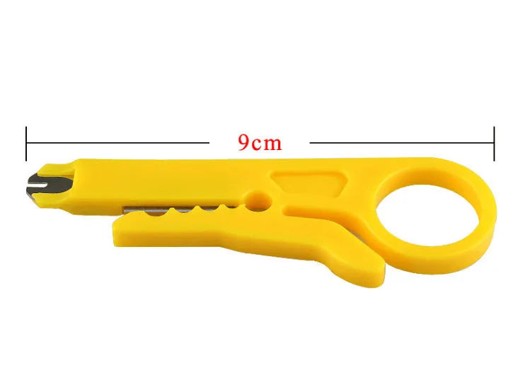 Yellow mini portable wire stripper tool with 0.6mm stripping diameter