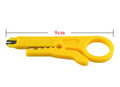 Yellow mini portable wire stripper tool with 0.6mm stripping diameter