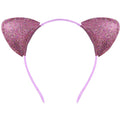 Cat ear colour hair pin for women in round cloth design with gradient colour option