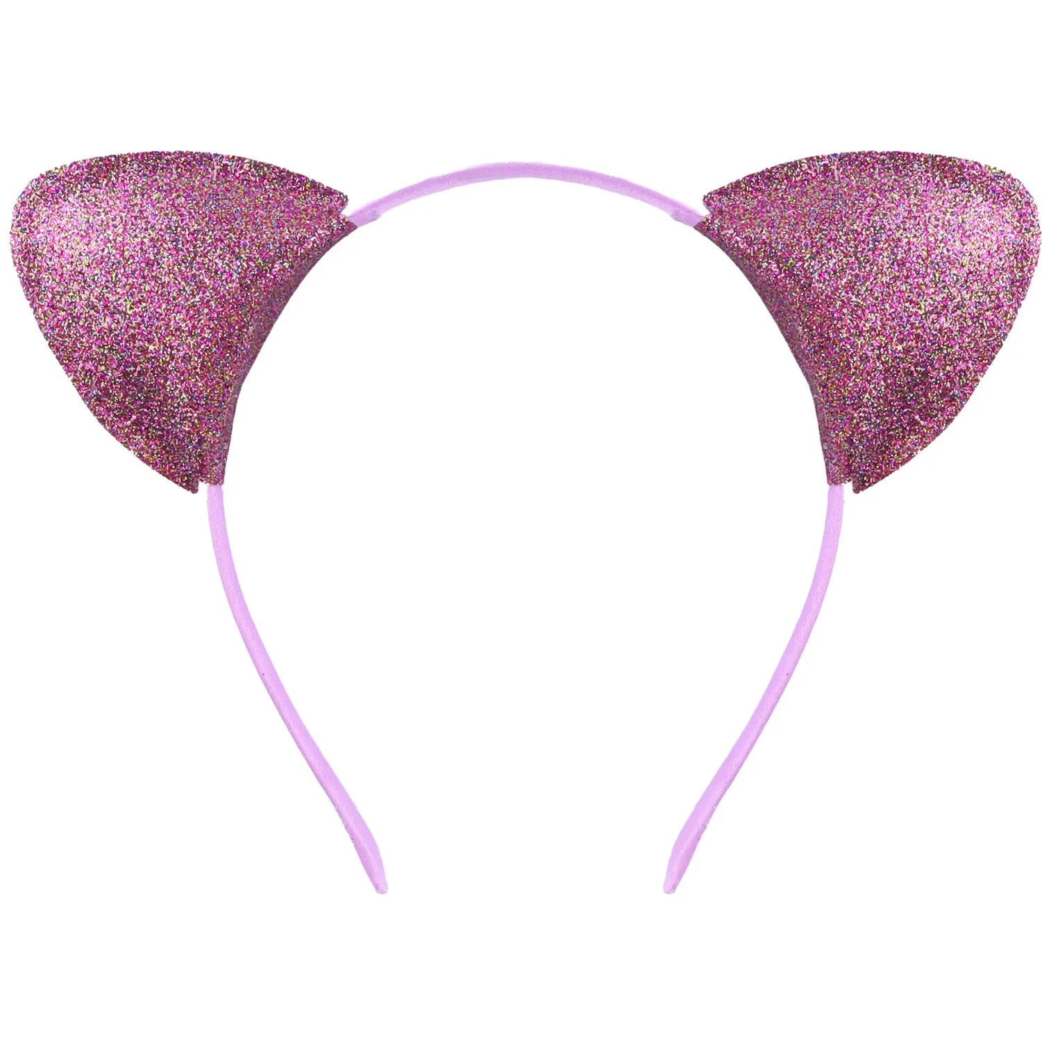 Cat ear colour hair pin for women in round cloth design with gradient colour option
