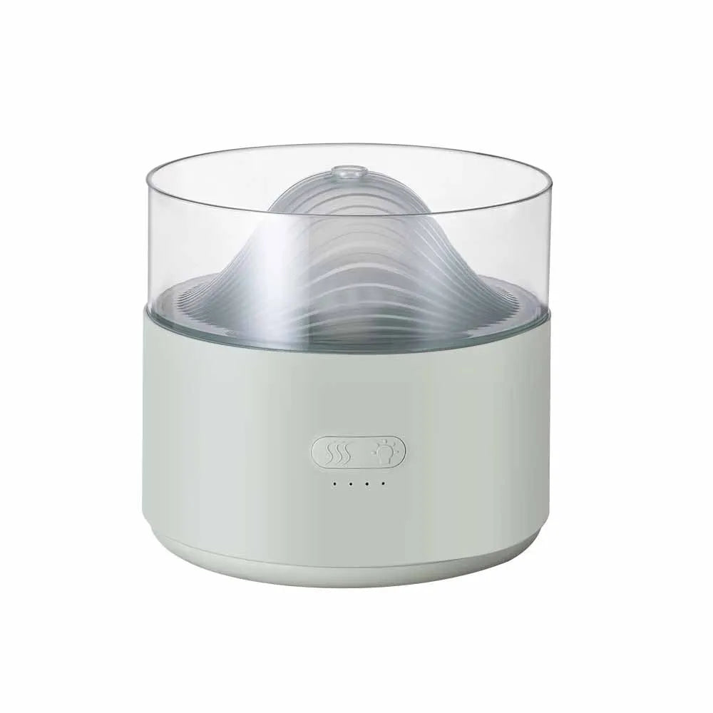Cool-mist impeller humidifier with Himalayan salt crystal aroma diffuser and 7-colour LED night light in white