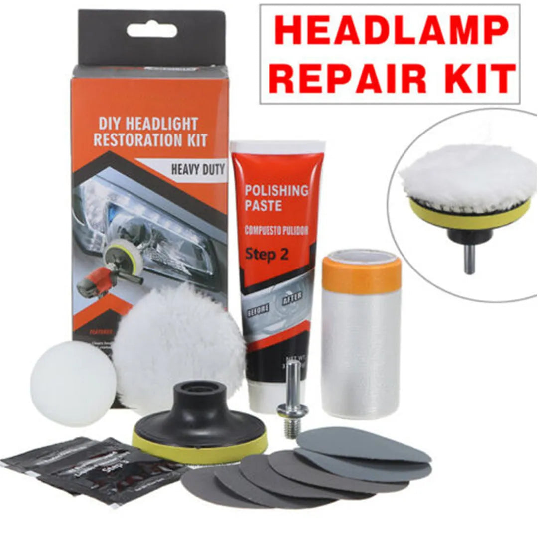 Carbon steel headlight repair tool measuring 15cm x 15cm x 5cm for vehicle and machine maintenance