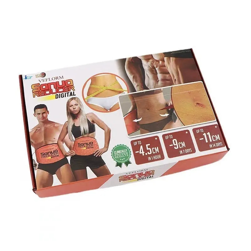 Adjustable hot compress waist support belt for yoga with sauna massage function