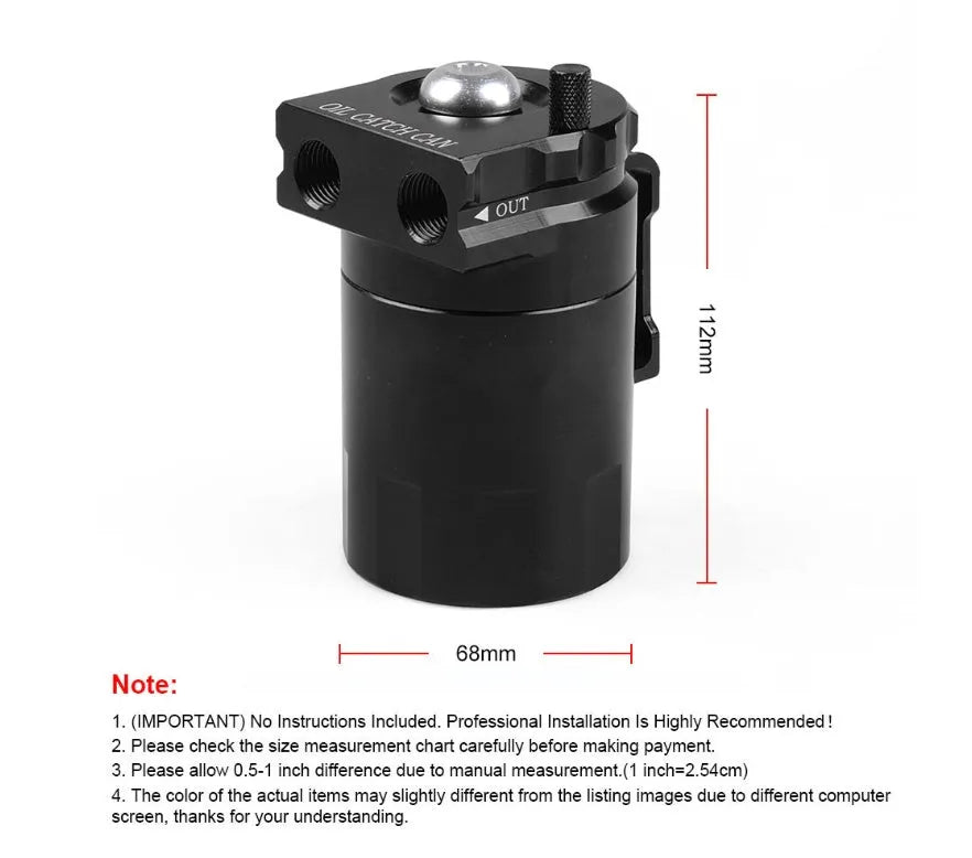Aluminum alloy oil separator for Ford Expedition in black, blue, red, and silver colour options.