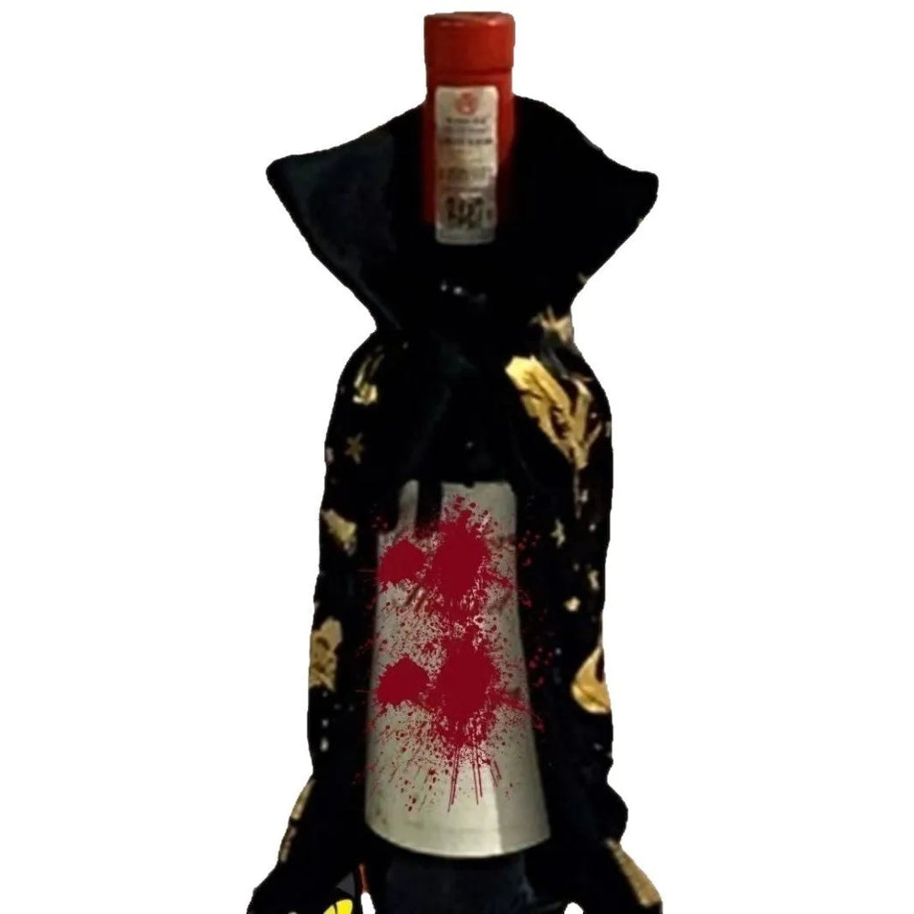 Two-tone cloth champagne bottle cloak, 27 x 16 x 0.5cm European style wine bottle cover