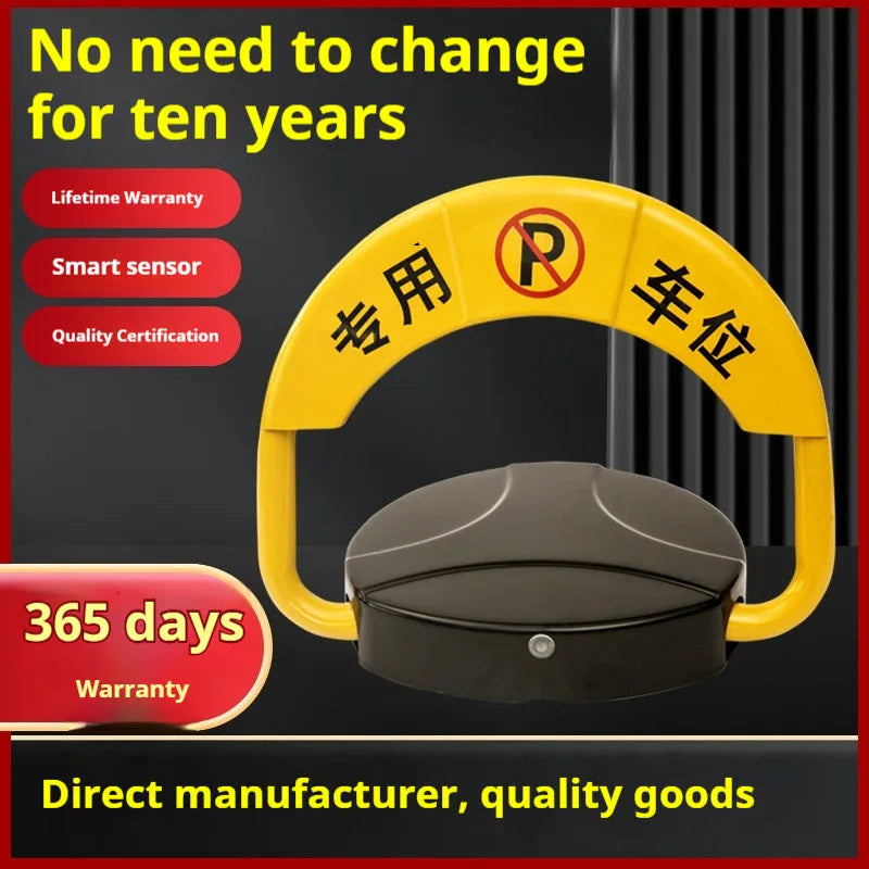 Anti-collision waterproof automatic induction parking lock with gold steel battery and auto switch mode