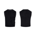 Men's solid colour lyocell vest with round neck, shown in grey.