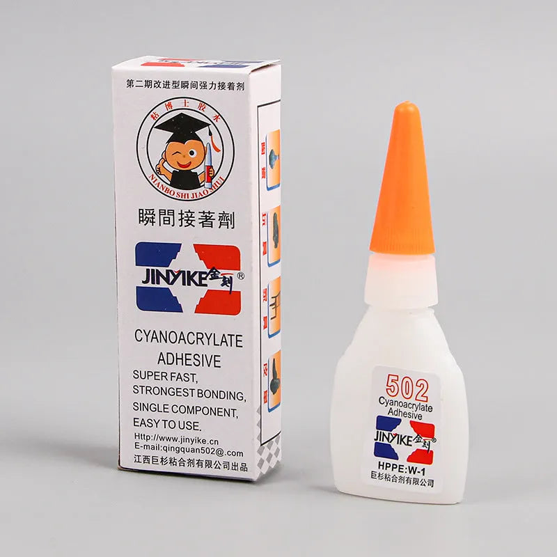 Specialised instant strong adhesive glue for shoe repairs in tube packaging