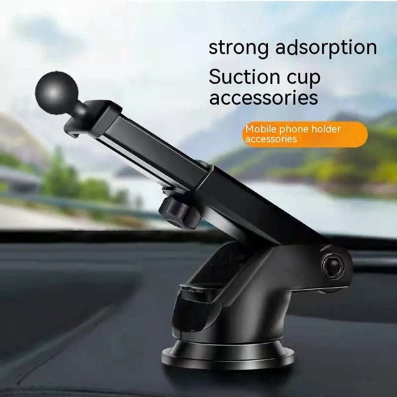 Car mobile phone holder with wireless charging in silver and tarnish finishes