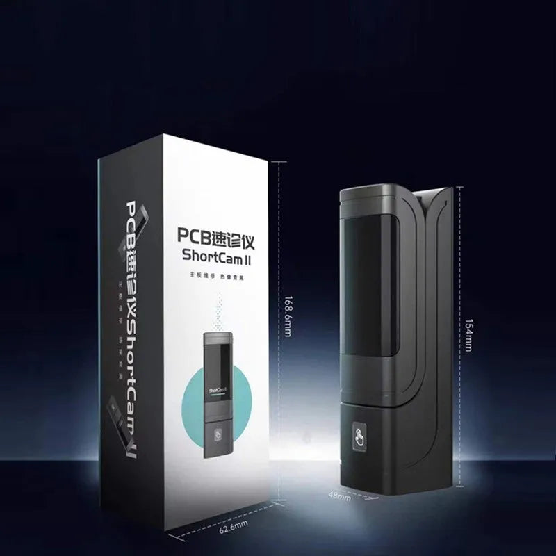 Black Generation 3 mobile phone diagnostic instrument with USB cable, 48mm by 48mm by 154mm