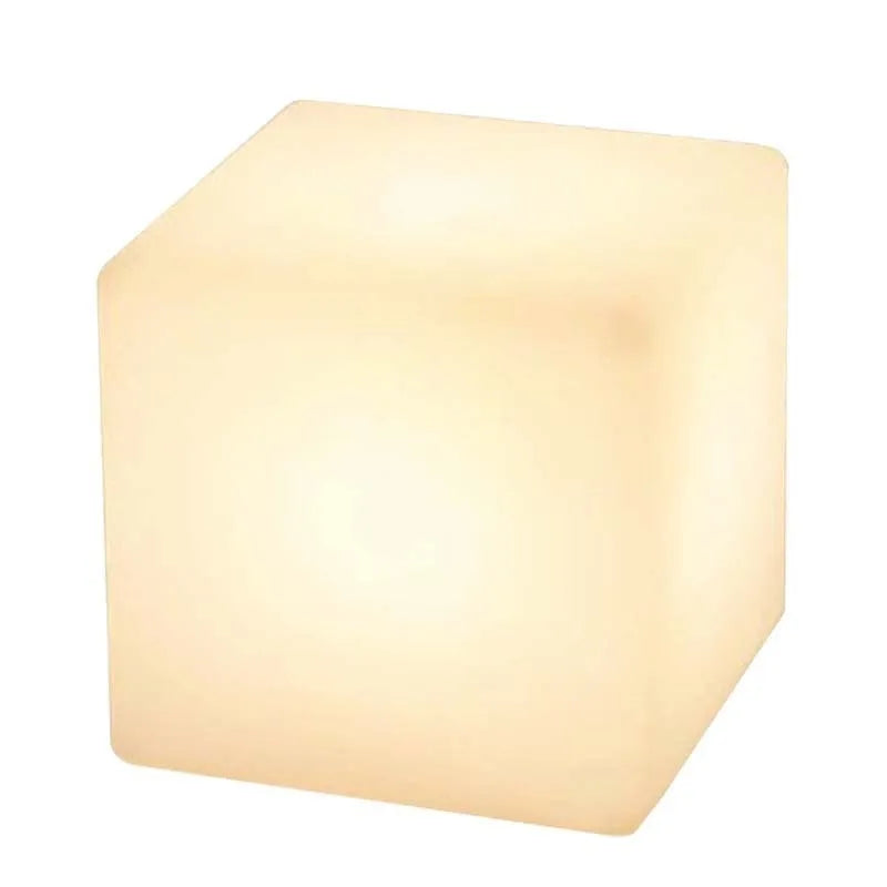 Modern square LED cube light stool for outdoor garden decorative lighting