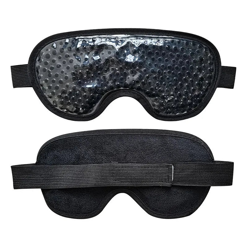 White portable rechargeable eye compress device with included eye mask and data cable
