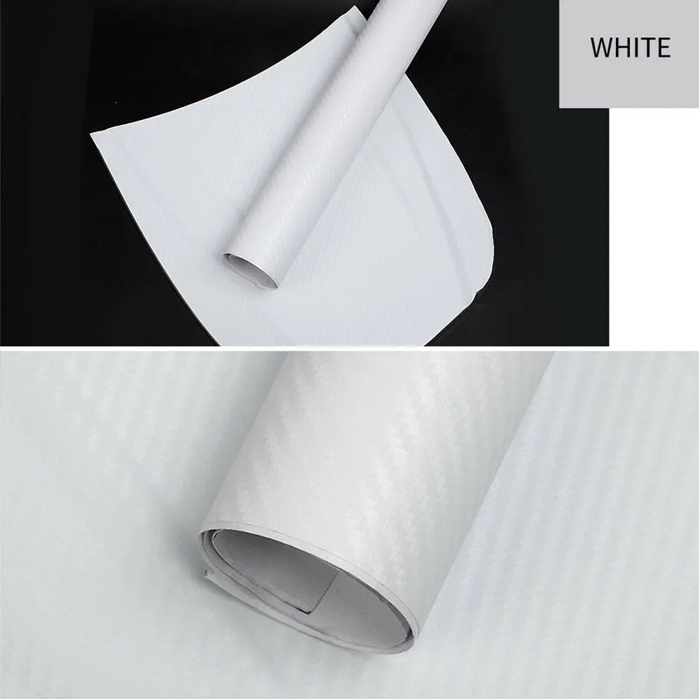 Carbon fibre vinyl sticker roll in eight colours for car decoration