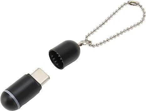Capsule infrared remote control emitter for smartphones with Lightning, Type-C and Micro-USB interfaces
