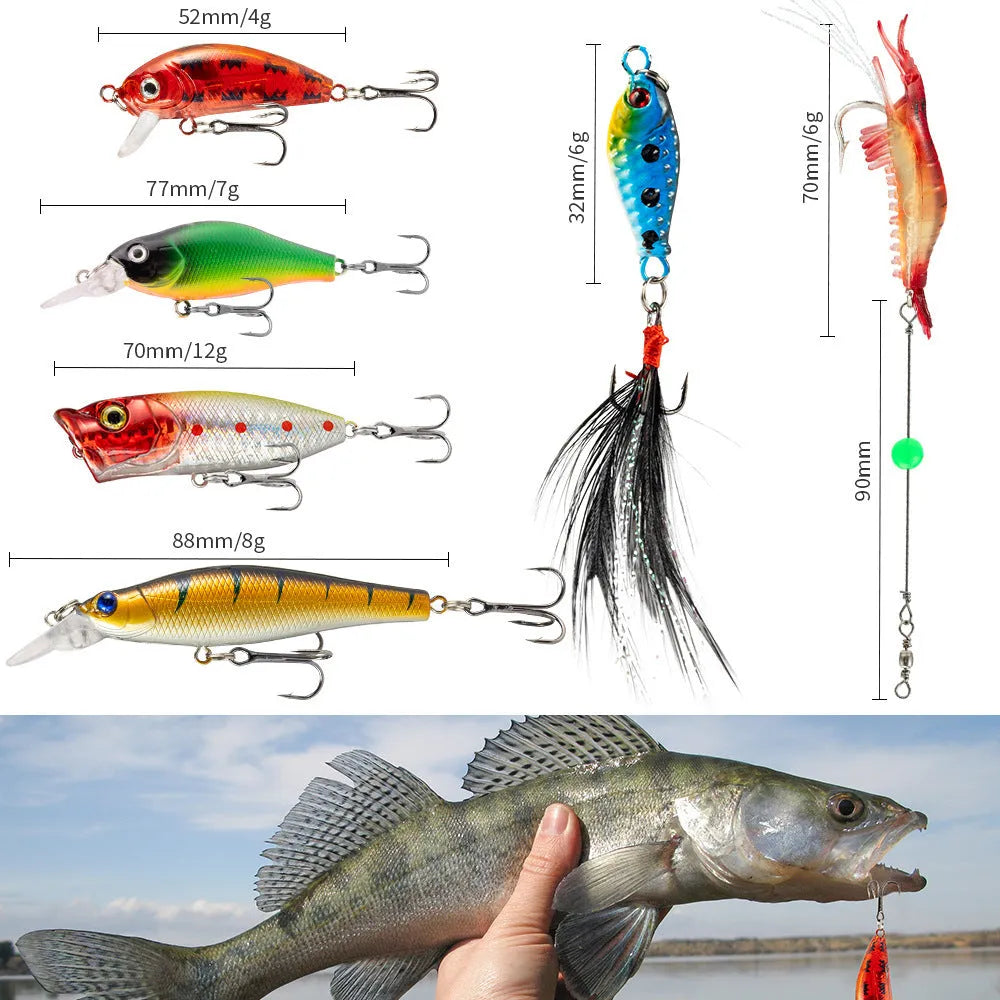 24-piece Christmas Mino Bog fishing blind box set with metal components and mystery toy figures