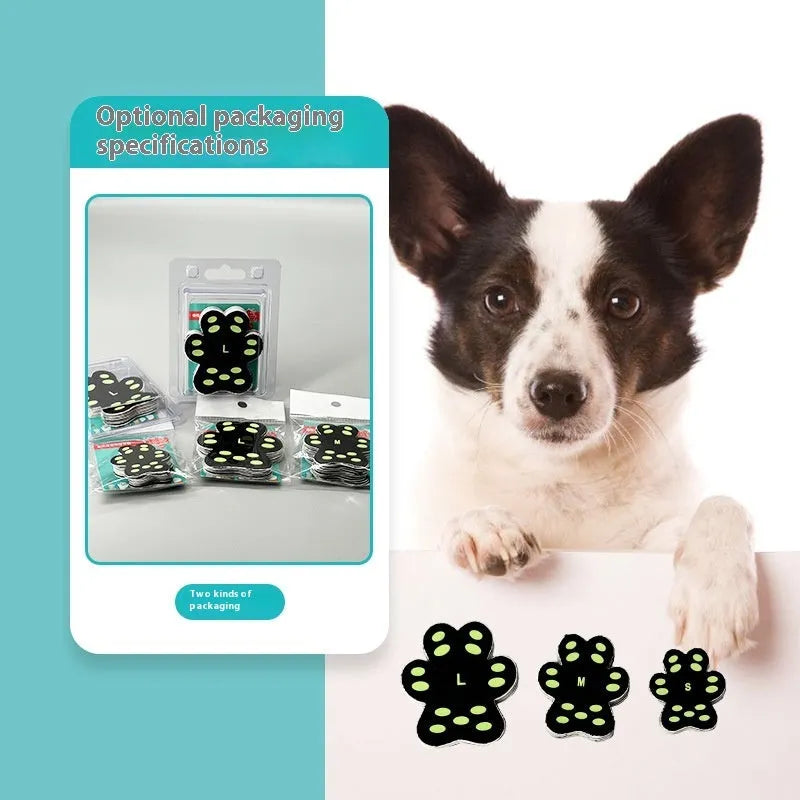 Breathable invisible silicone cloth claw protection pads for dogs in S and M sizes