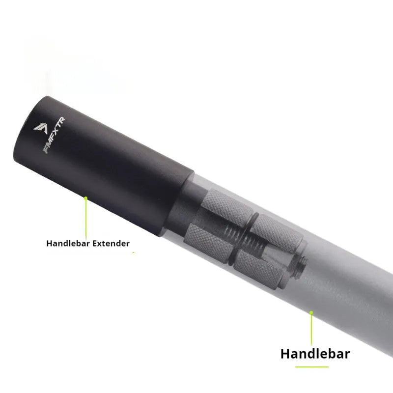 Pair of aluminium alloy bicycle handlebar extension rods with folding mechanism