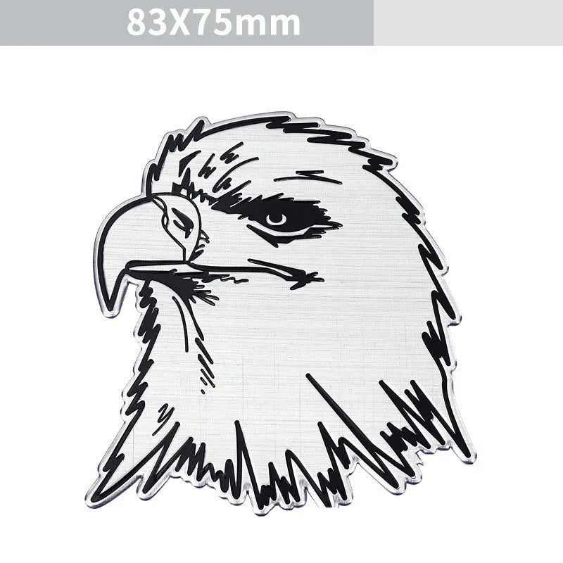 Aluminium car body sticker with animal designs for vehicle appearance modification